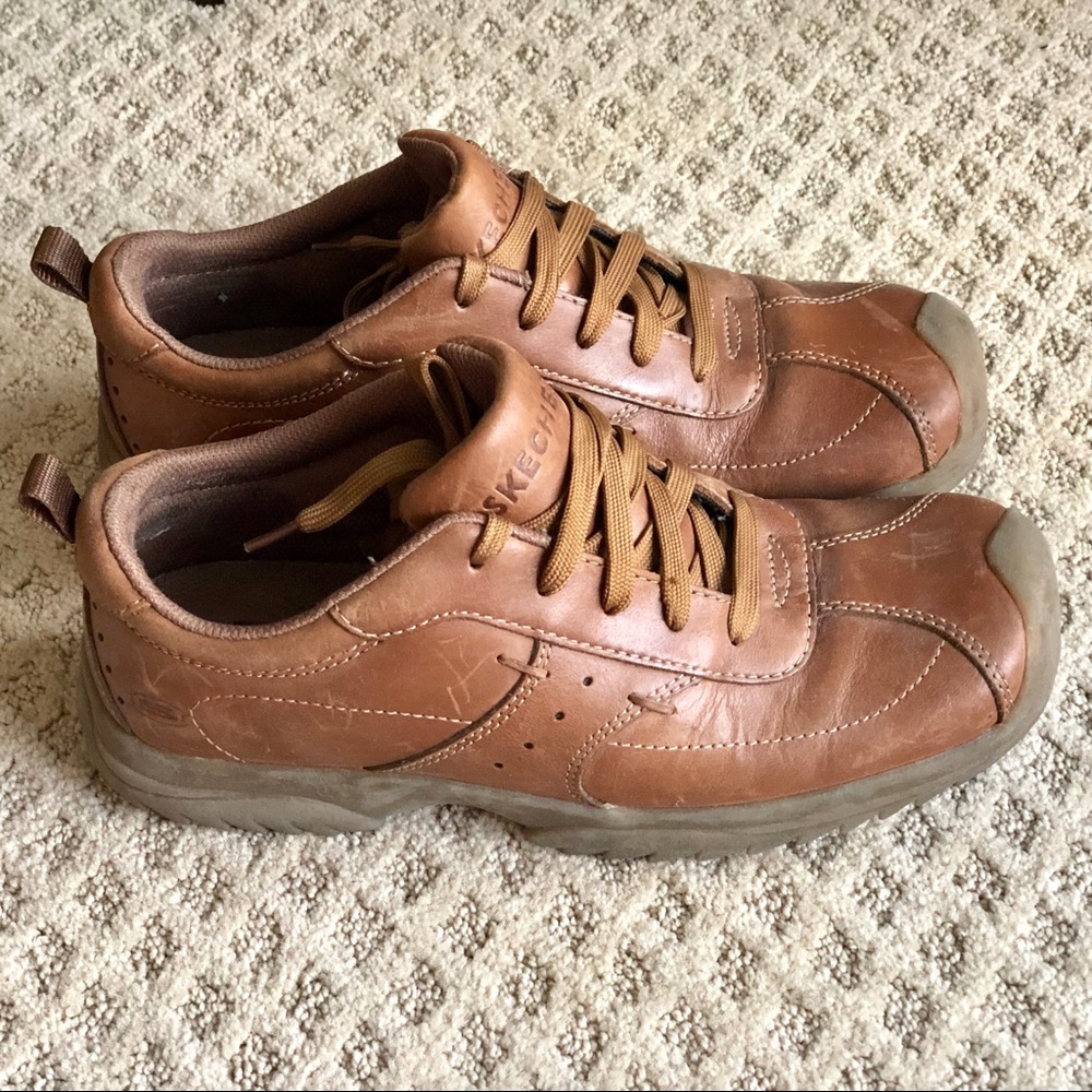 Men’s Skechers Brown Leather Shoes